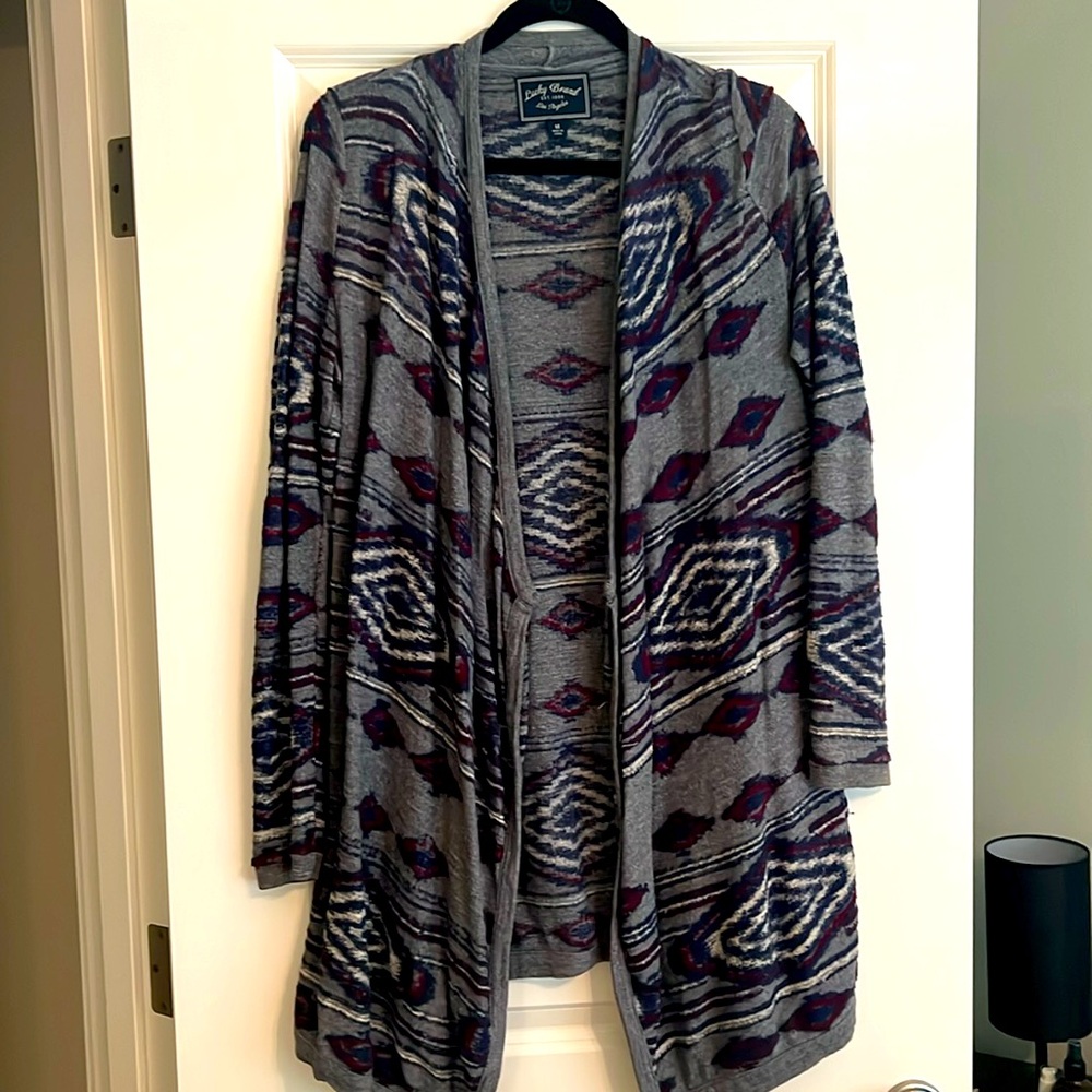 Lucky brand open front sweater